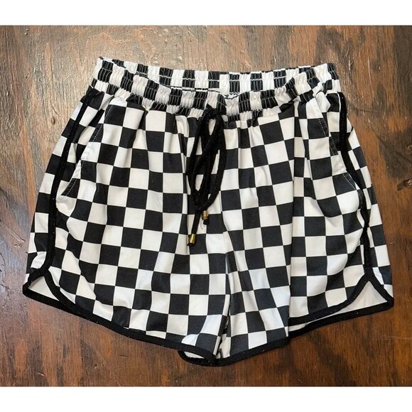 other Pants - Black & White Checkered Shorts Size Small